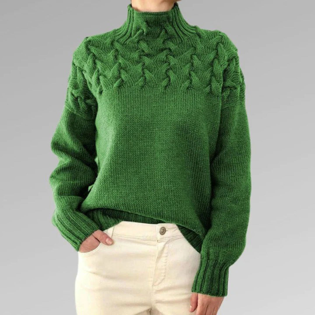 Eliza - Pull en tricot à col roulé pour femmes