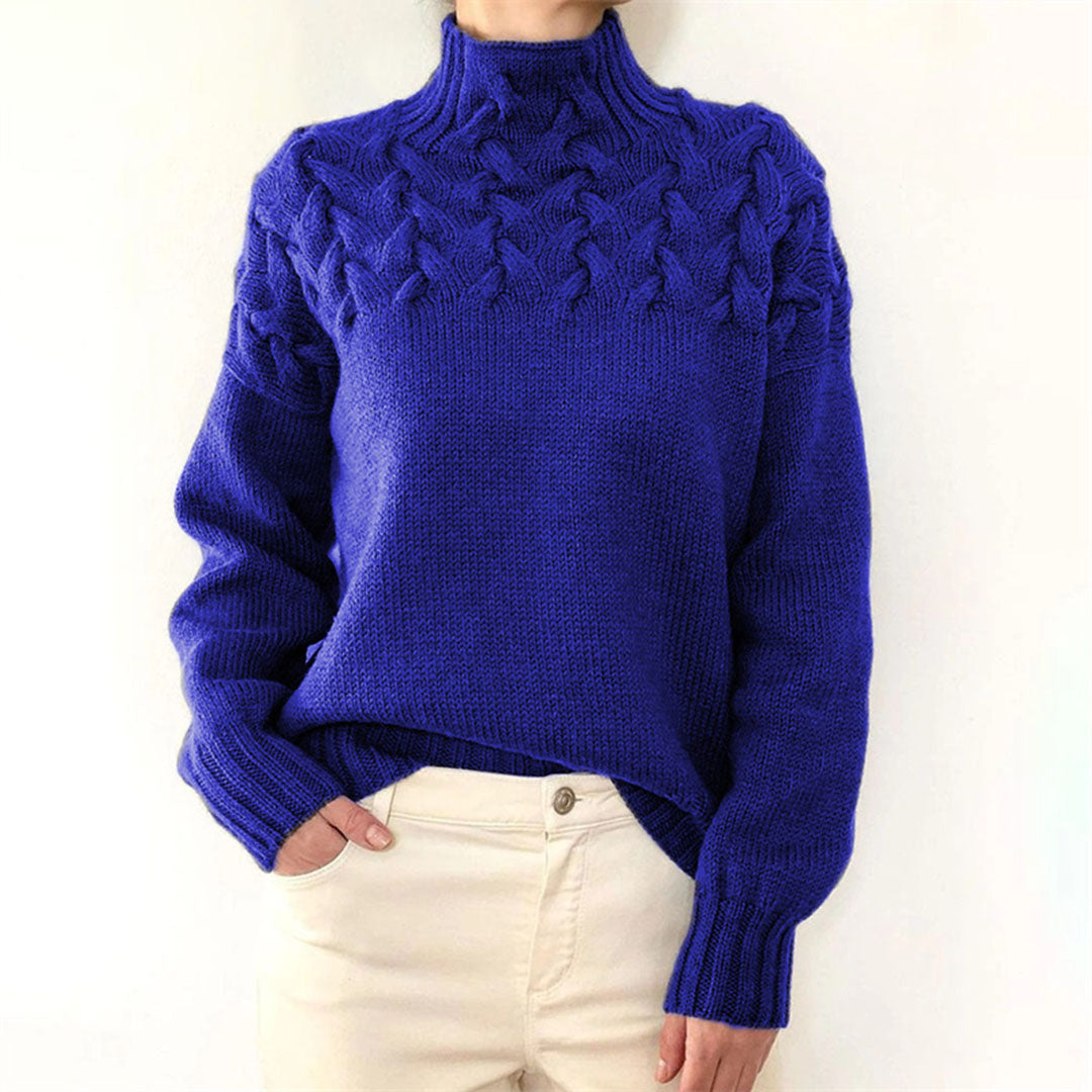 Eliza - Pull en tricot à col roulé pour femmes