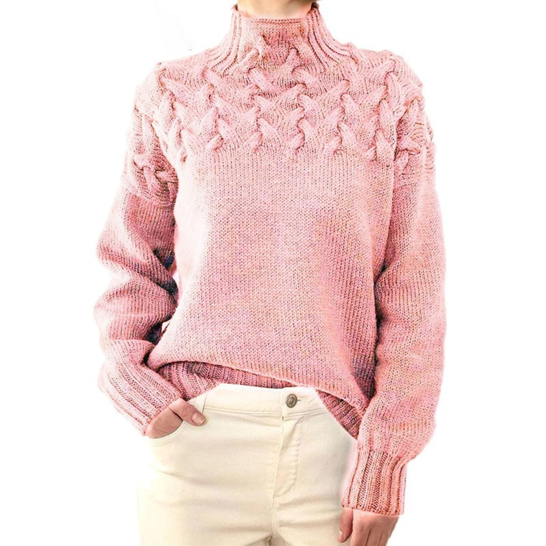 Eliza - Pull en tricot à col roulé pour femmes