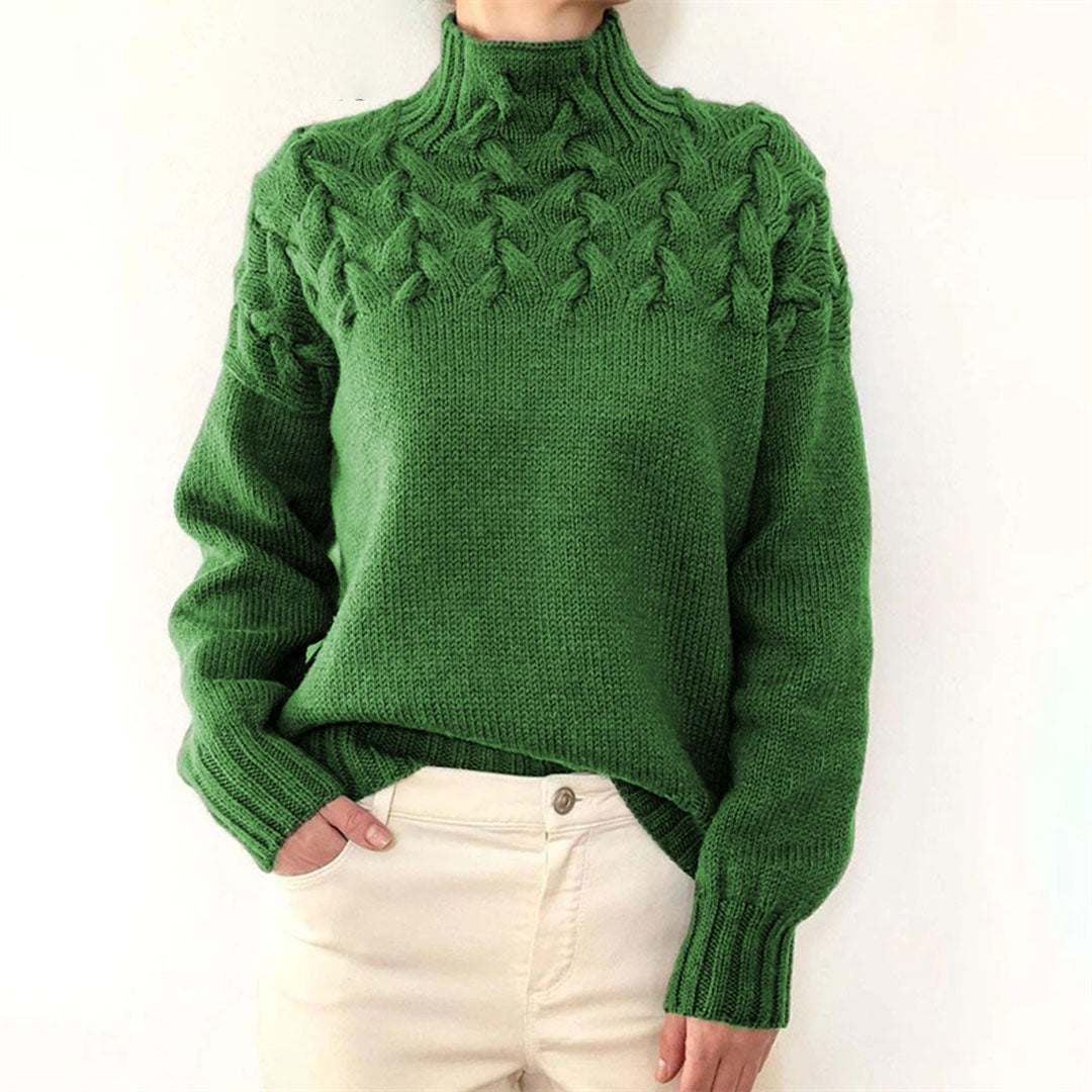 Eliza - Pull en tricot à col roulé pour femmes