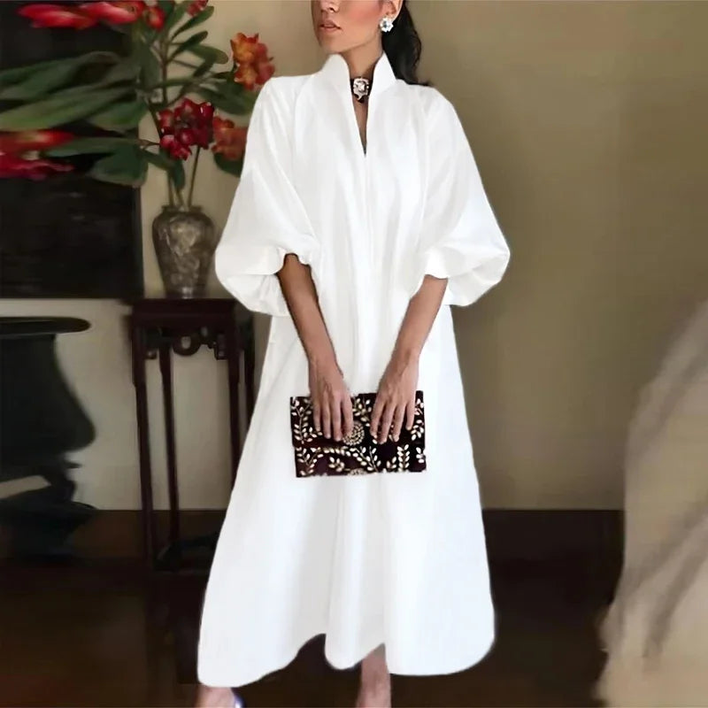 Lysandra | Robe maxi avec Motifs Élégants et Tissus de Haute Qualité pour Femmes