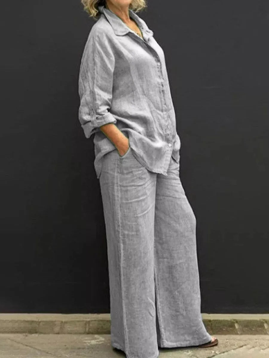Lysandra | Ensemble en Lin avec Confort Optimal et Design Élégant pour Femmes