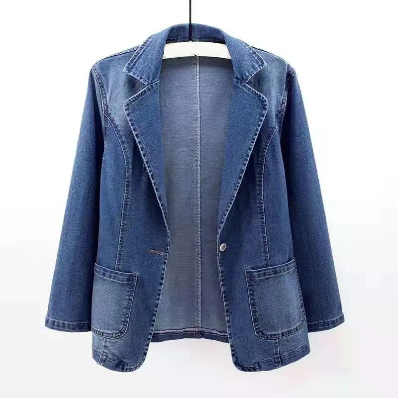 Léon | Blazer en denim avec Détails Élégants et Silhouette Cintrée pour Hommes
