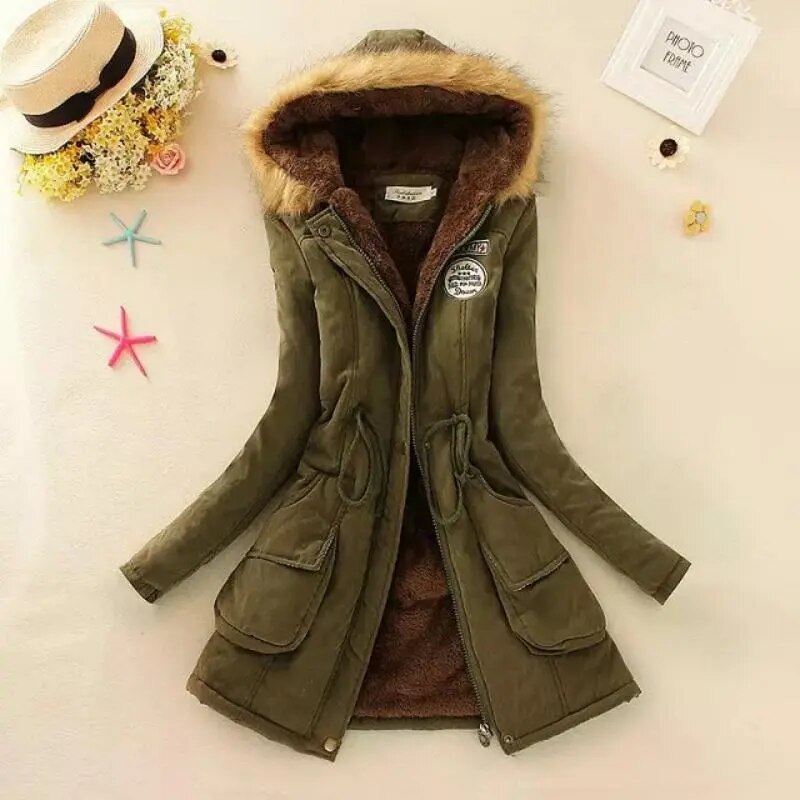 Soleil Doré | Parka à Capuche avec Confort Exceptionnel et Style Safari pour Femmes