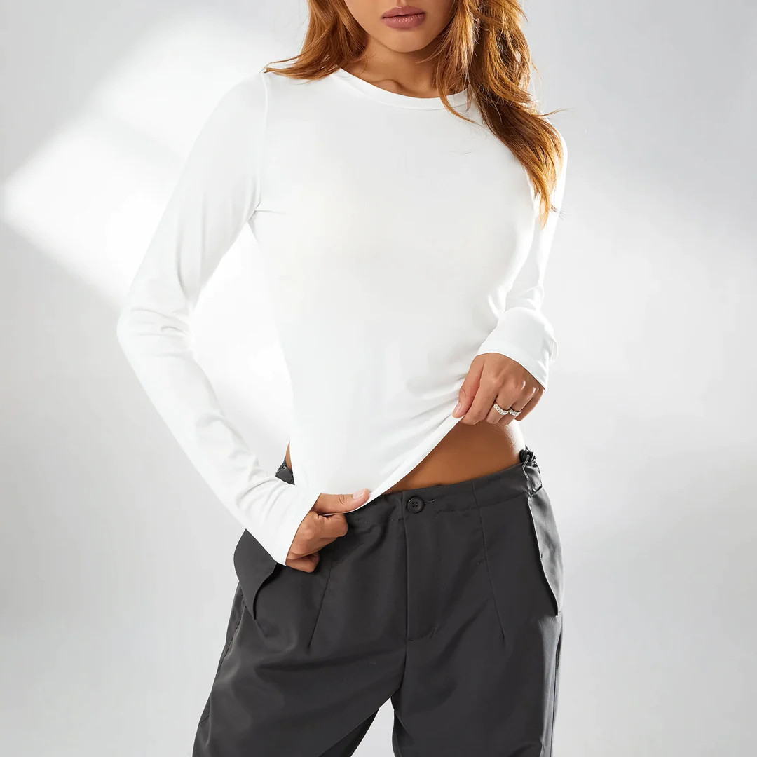 Celestia | Chemise à manches longues avec Tissu Doux et Coupe Épousant la Silhouette pour Femmes