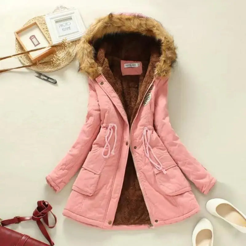 Soleil Doré | Parka à Capuche avec Confort Exceptionnel et Style Safari pour Femmes