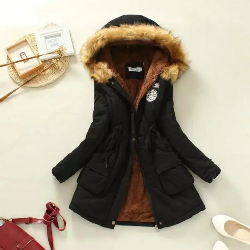 Soleil Doré | Parka à Capuche avec Confort Exceptionnel et Style Safari pour Femmes