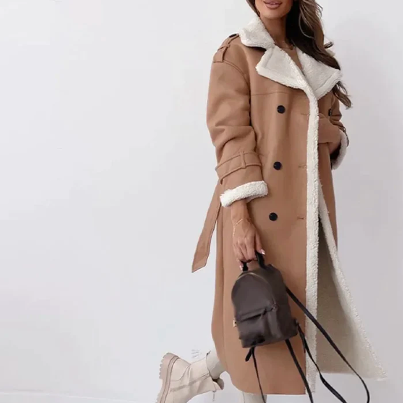 Sienna | Manteau Long avec Détails Élégants et Confort Optimal pour Femmes