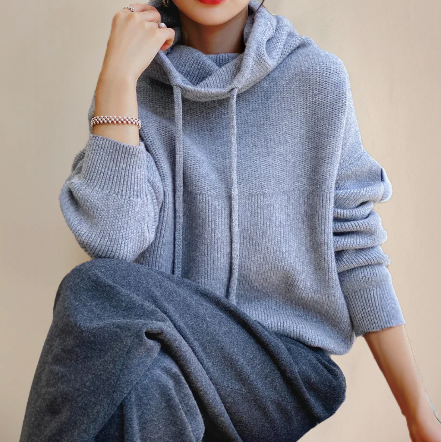 Lysandra | Pull à Col Roulé en Laine Mérinos avec Douceur Divine pour Femmes