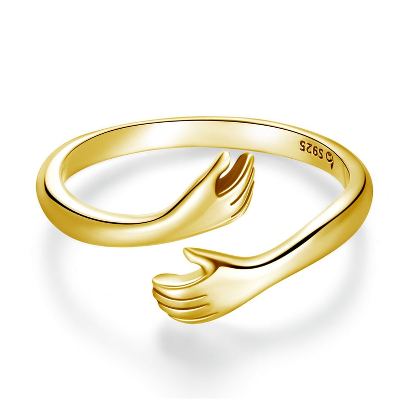 Câlin | Bague en Argent Sterling avec Design Élégant pour Tous