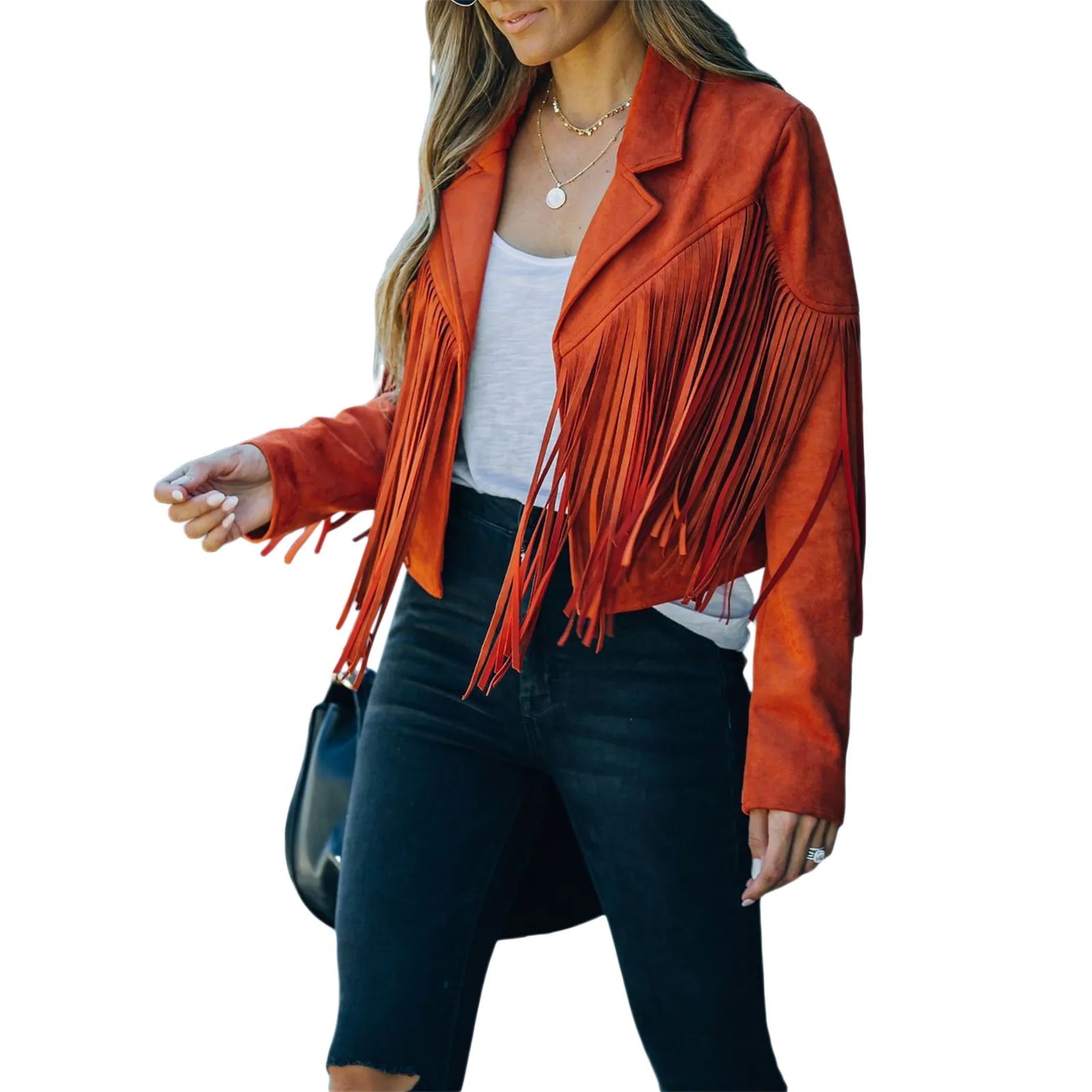Astra | Veste de Motard en Cuir Suédé avec Style Street Chic pour Femme