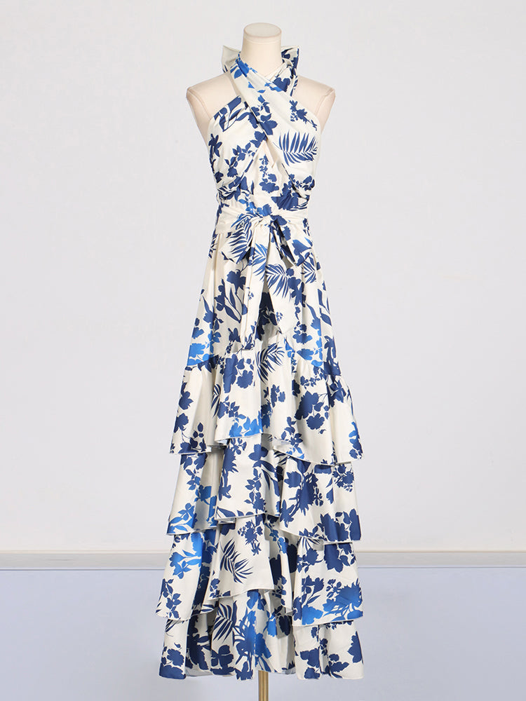 Sélène | Maxi-robe avec Motifs Uniques et Tissu de Qualité pour Femmes