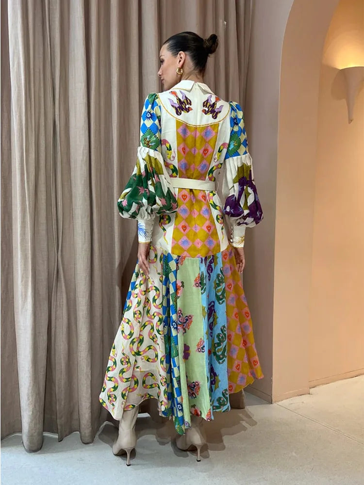 Lunaire | Robe avec Motifs Uniques et Tissu de Haute Qualité pour Femmes