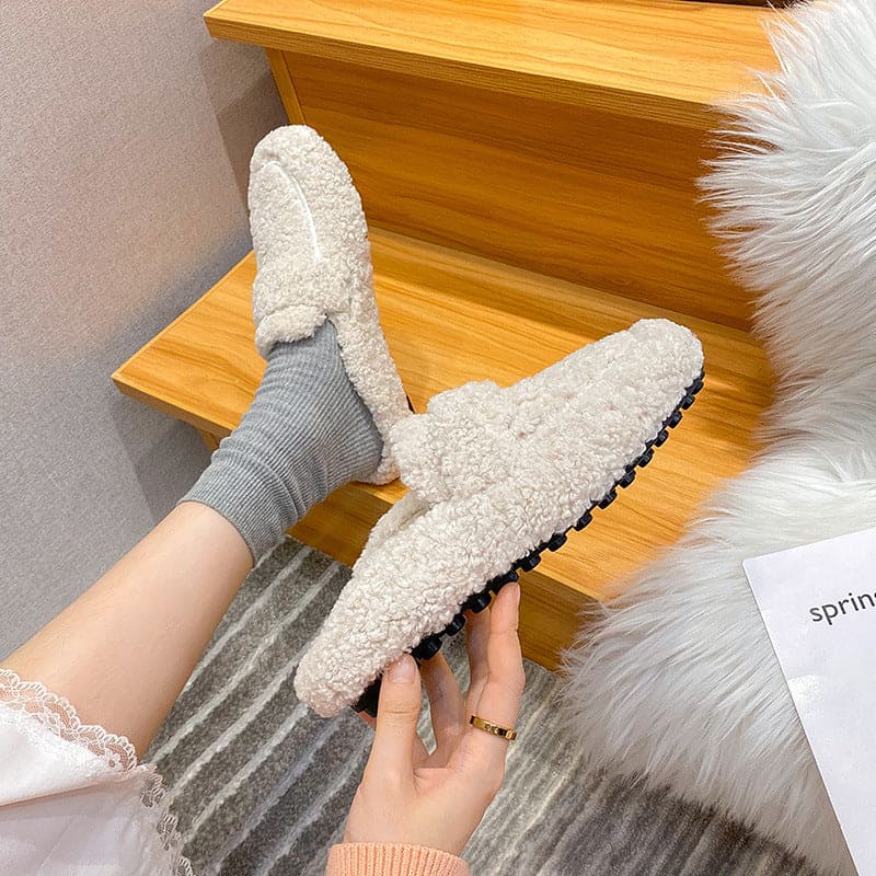 Tina - Sandales élégantes en peluche pour femmes