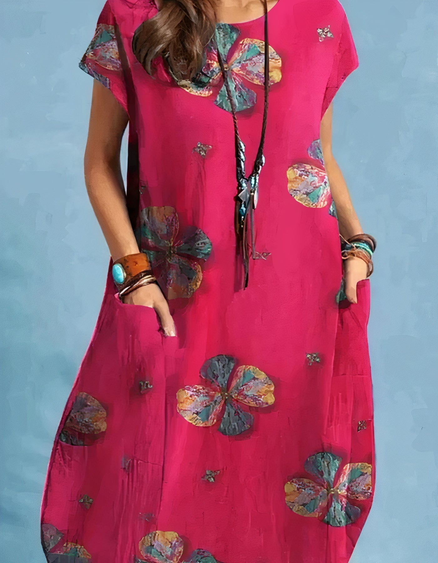 Lunaire | Robe Midi avec Design Élegant et Confort Optimal pour Femmes
