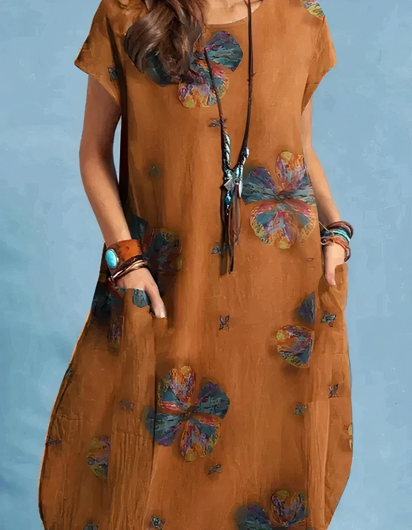 Lunaire | Robe Midi avec Design Élegant et Confort Optimal pour Femmes