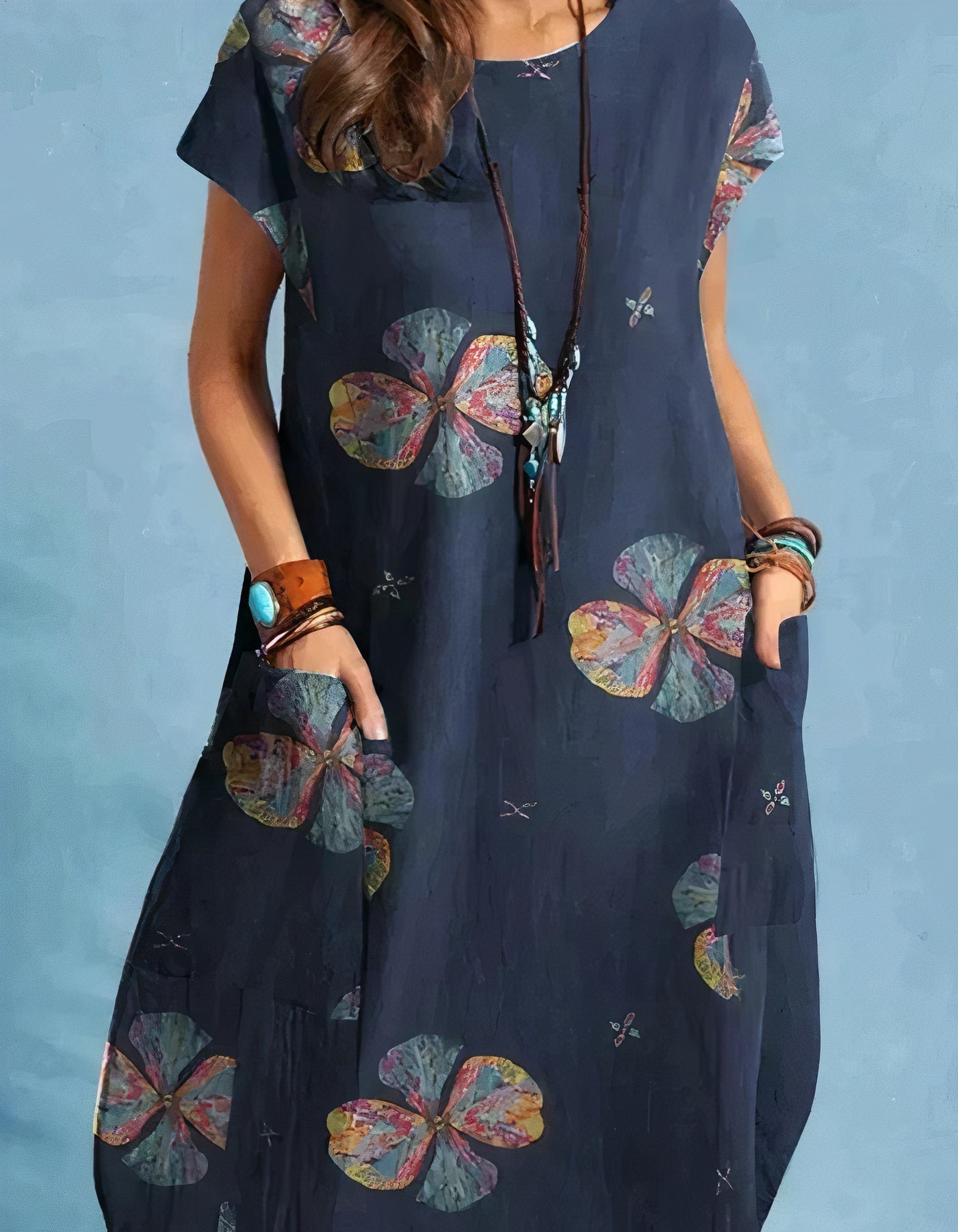 Lunaire | Robe Midi avec Design Élegant et Confort Optimal pour Femmes