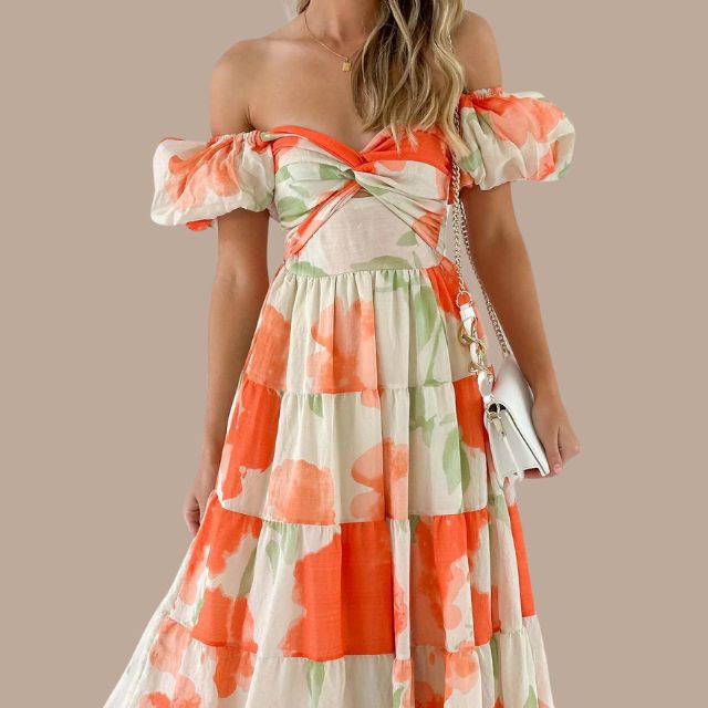 Lunaire | Robe Longue Bohème avec Tissus de Haute Qualité et Motifs Uniques pour Femmes