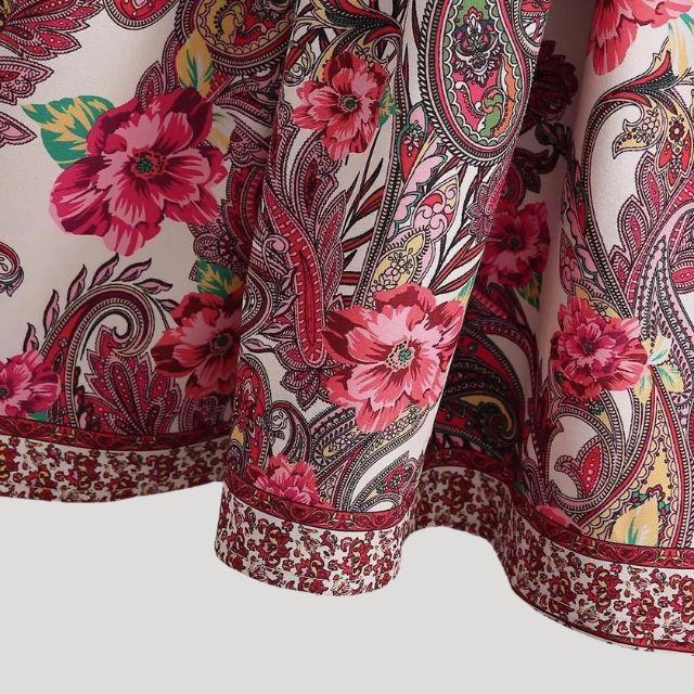 Alyssa | Mini Robe à Ceinture avec Motifs Élégants et Tissu Cachemire pour Femmes