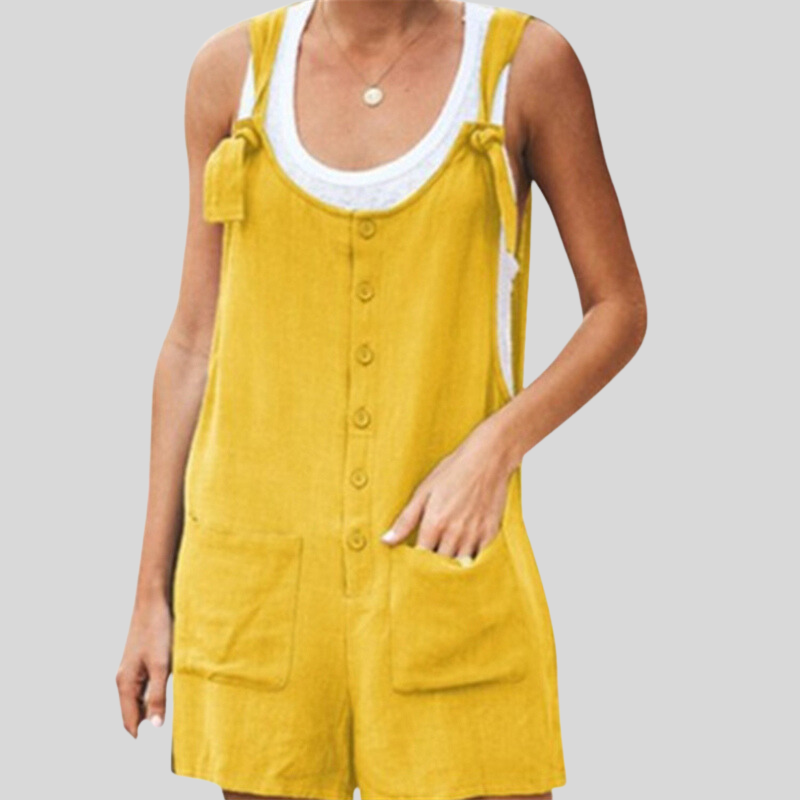 Nicola - Combinaison mode sans manches en coton