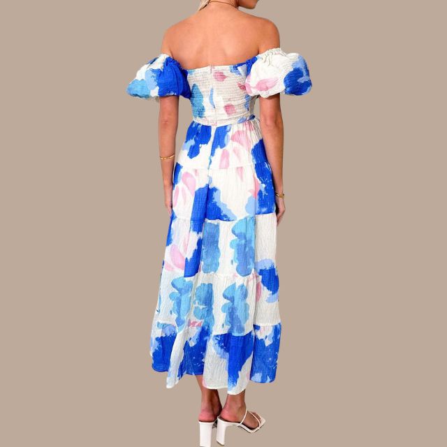 Lunaire | Robe Longue Bohème avec Tissus de Haute Qualité et Motifs Uniques pour Femmes