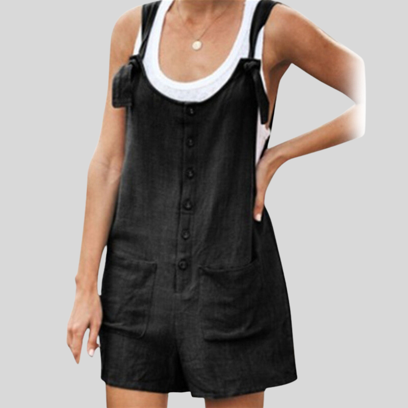 Nicola - Combinaison mode sans manches en coton