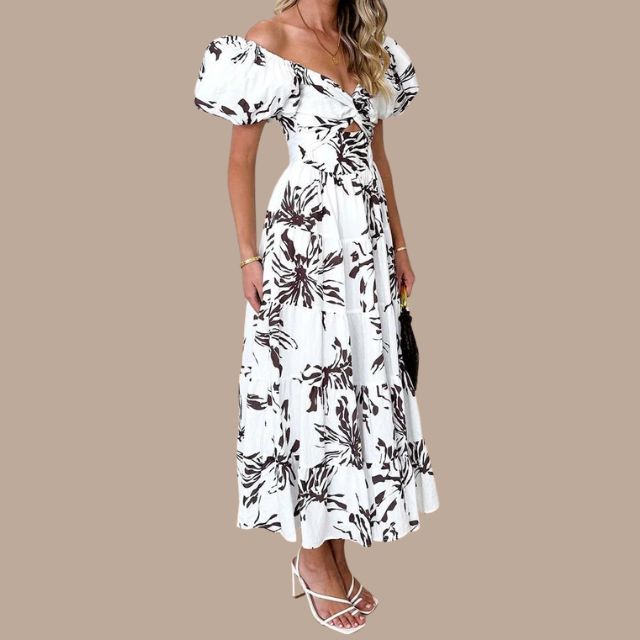 Lunaire | Robe Longue Bohème avec Tissus de Haute Qualité et Motifs Uniques pour Femmes