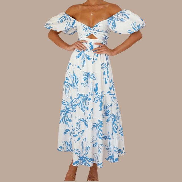 Lunaire | Robe Longue Bohème avec Tissus de Haute Qualité et Motifs Uniques pour Femmes