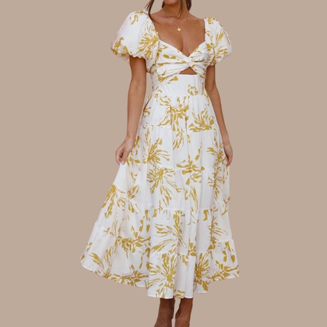 Lunaire | Robe Longue Bohème avec Tissus de Haute Qualité et Motifs Uniques pour Femmes