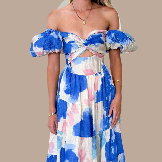 Lunaire | Robe Longue Bohème avec Tissus de Haute Qualité et Motifs Uniques pour Femmes