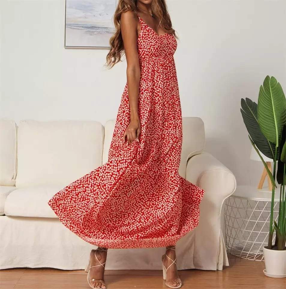 Melissa - Robe longue avec un motif élégant