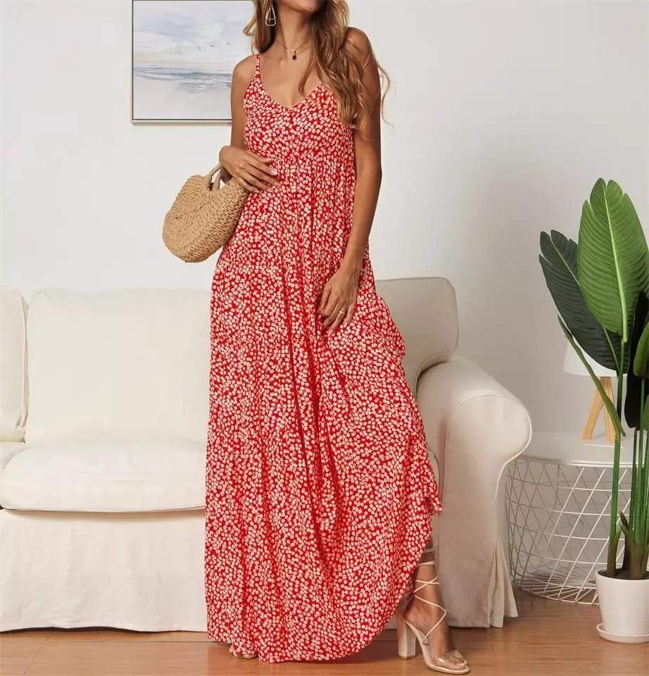 Melissa - Robe longue avec un motif élégant