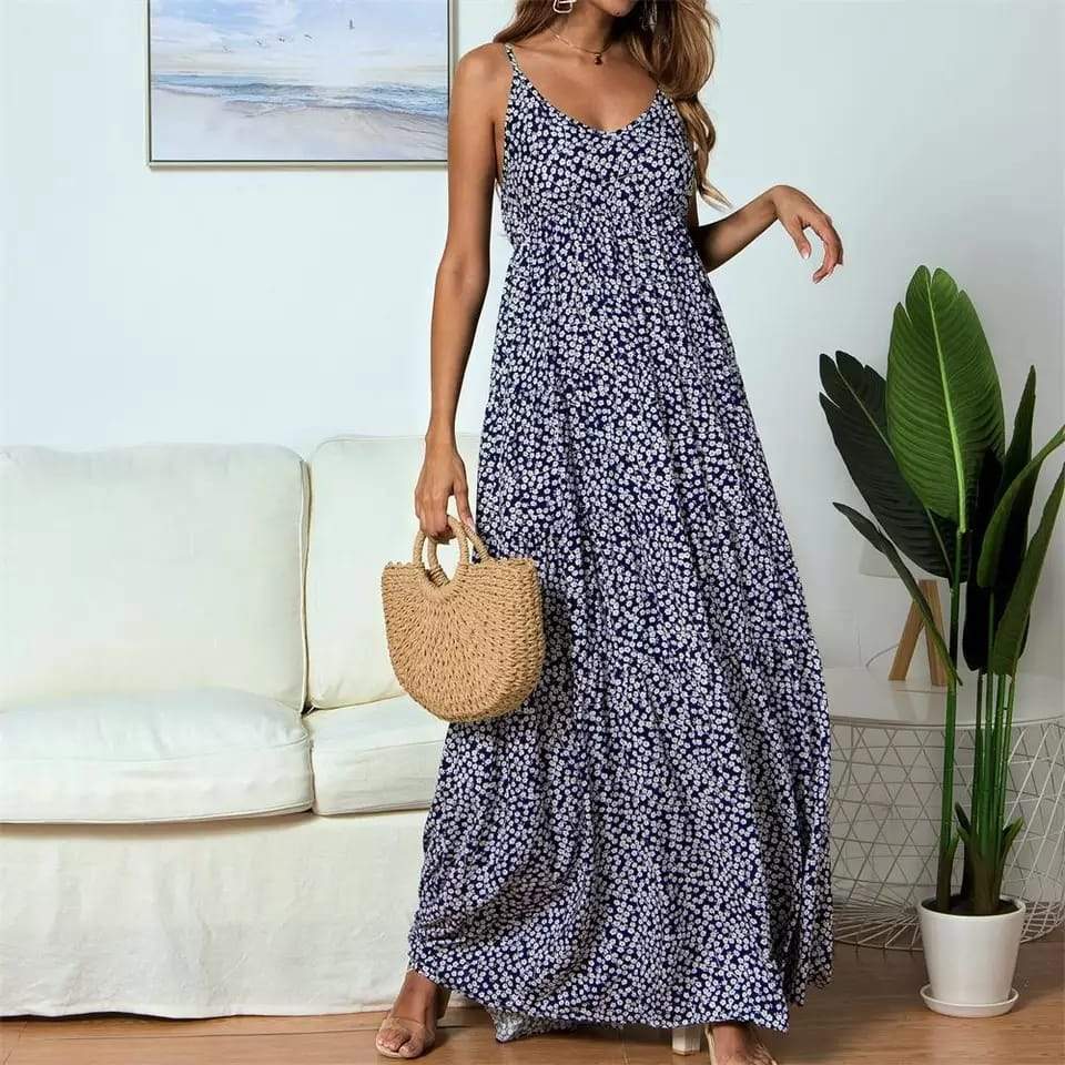 Melissa - Robe longue avec un motif élégant