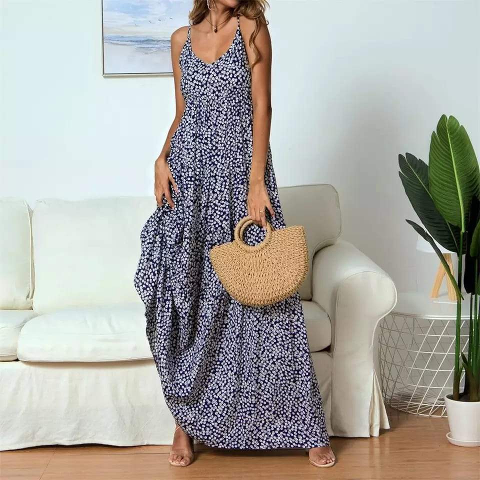 Melissa - Robe longue avec un motif élégant