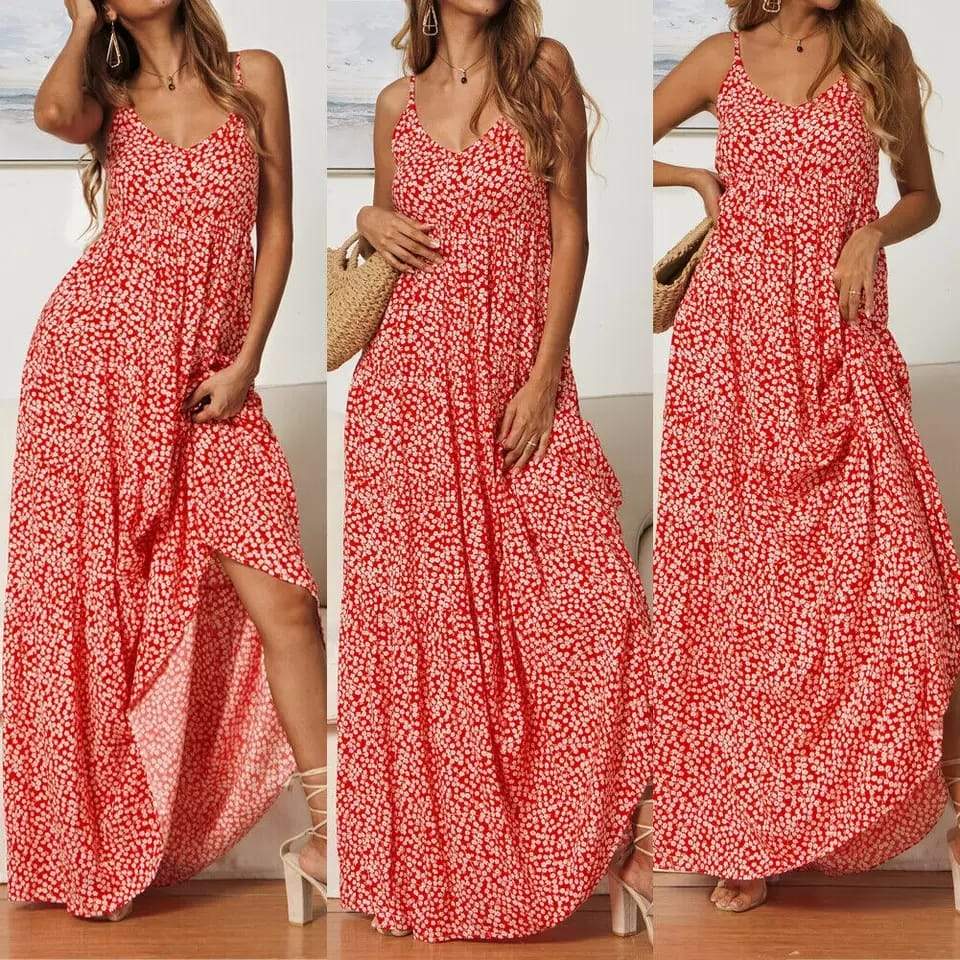 Melissa - Robe longue avec un motif élégant