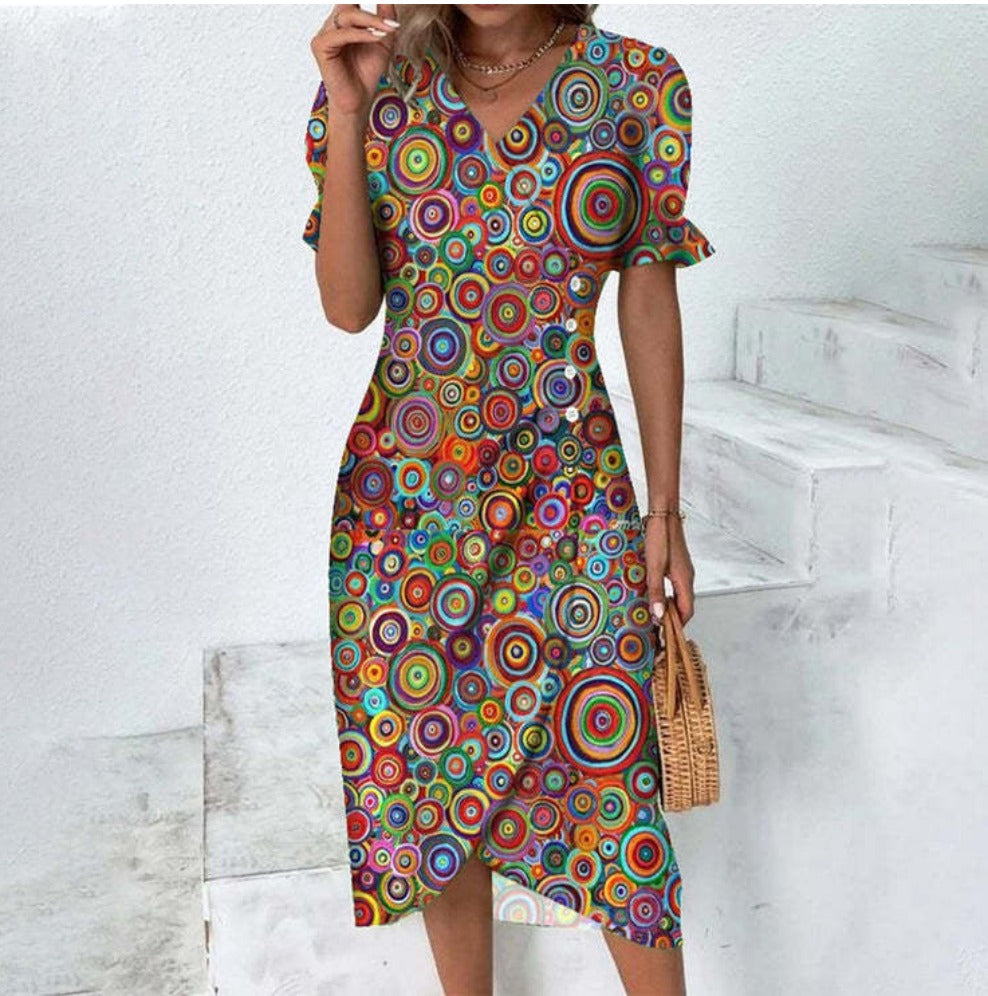 Luna | Robe Élégante avec Motifs Uniques et Tissu de Haute Qualité pour Femmes