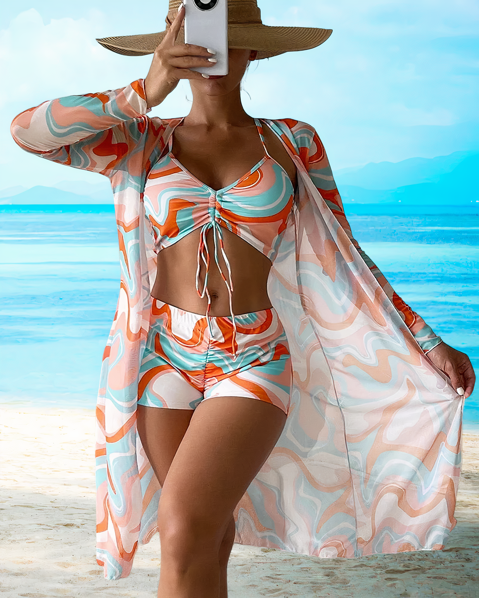 Lunaire | Ensemble Bikini Taille Haute avec Élégance et Confort pour Femmes