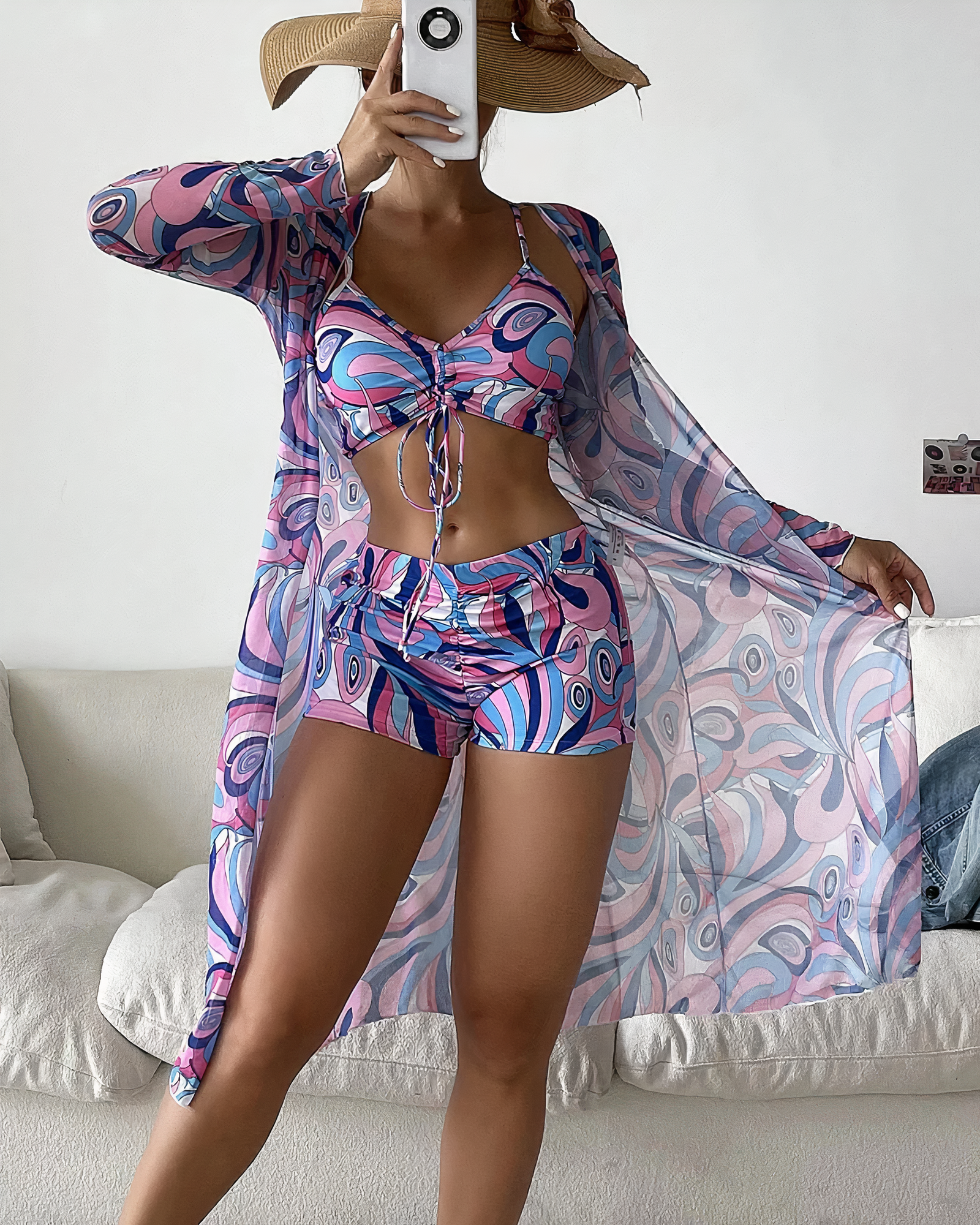 Lunaire | Ensemble Bikini Taille Haute avec Élégance et Confort pour Femmes