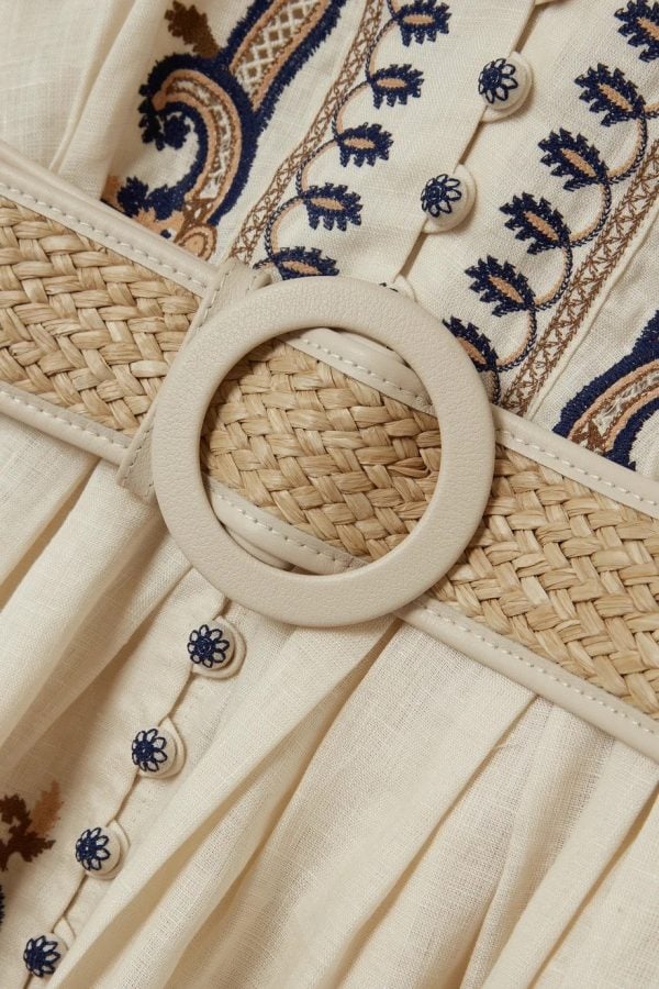 Evelyne | Robe brodée avec Détails Élégants pour Femmes