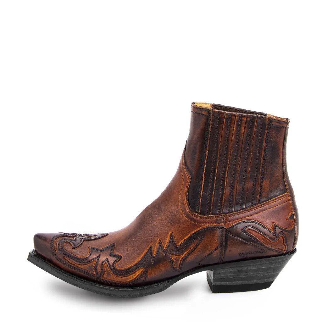 Sara | Bottes de cow-boy en cuir tendance avec talon élégant