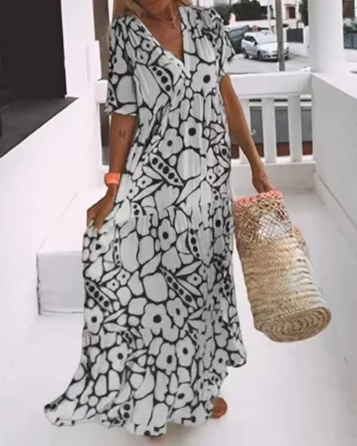 Léa | Robe d'été avec Imprimé Vibrant et Confort Optimal pour Femmes