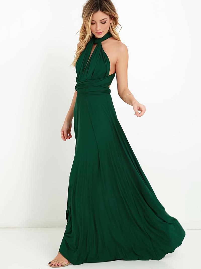 Léona | Robe longue avec Motifs Éléguants et Tissu de Haute Qualité pour Femmes