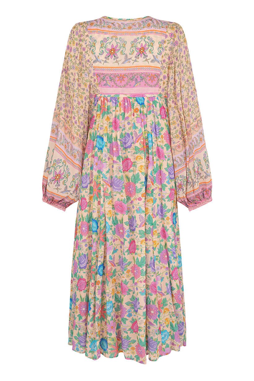 Lunaire | Robe Midi avec Imprimé Floral Élégant et Tissu de Qualité pour Femmes