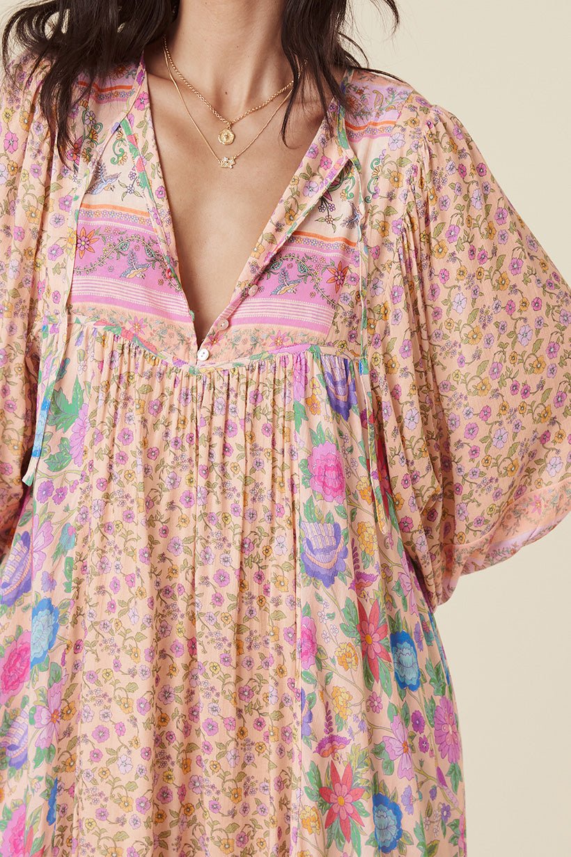 Lunaire | Robe Midi avec Imprimé Floral Élégant et Tissu de Qualité pour Femmes