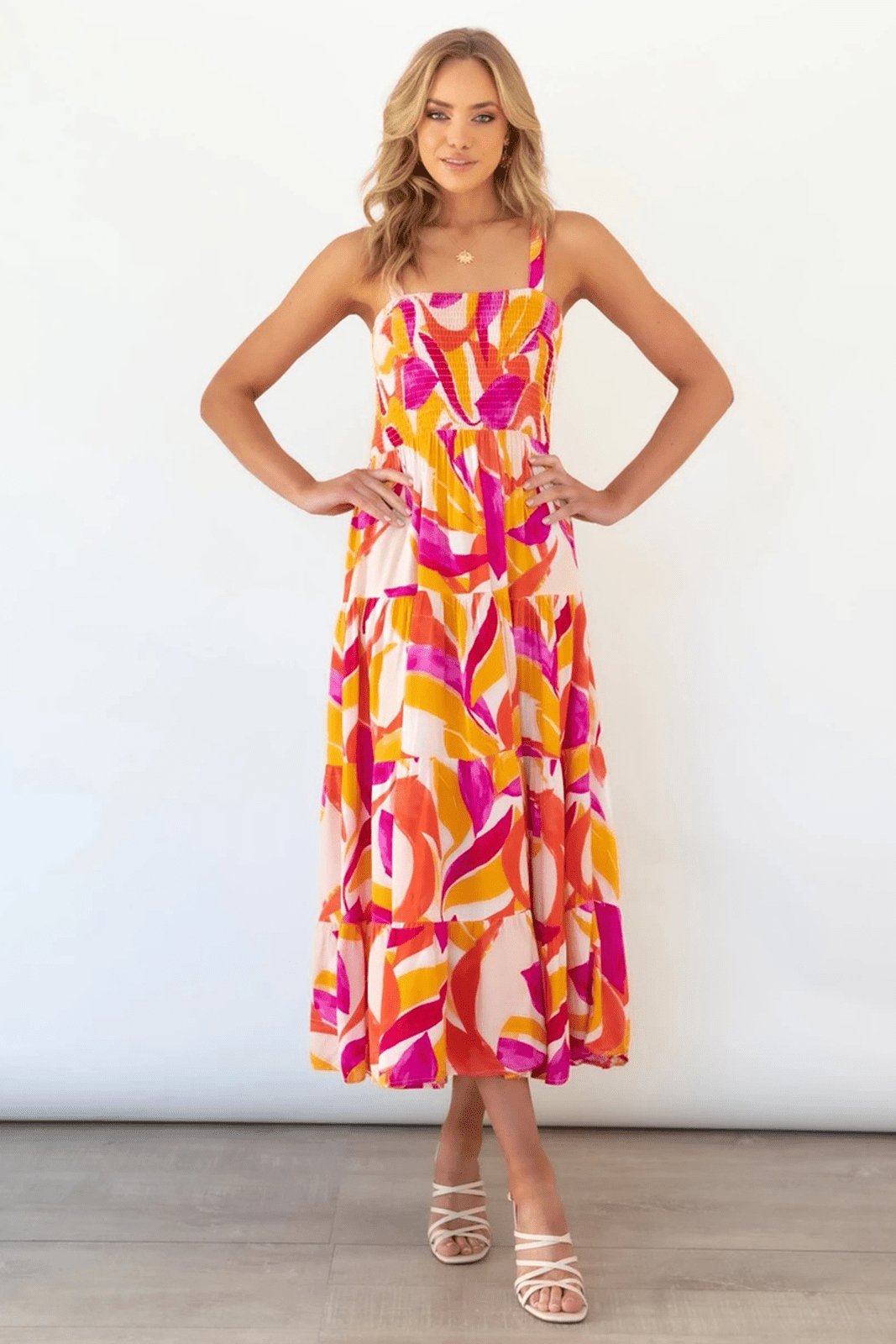 Lysandra | Maxi Robe d'Été avec Motifs Uniques et Tissu Confortable pour Femmes