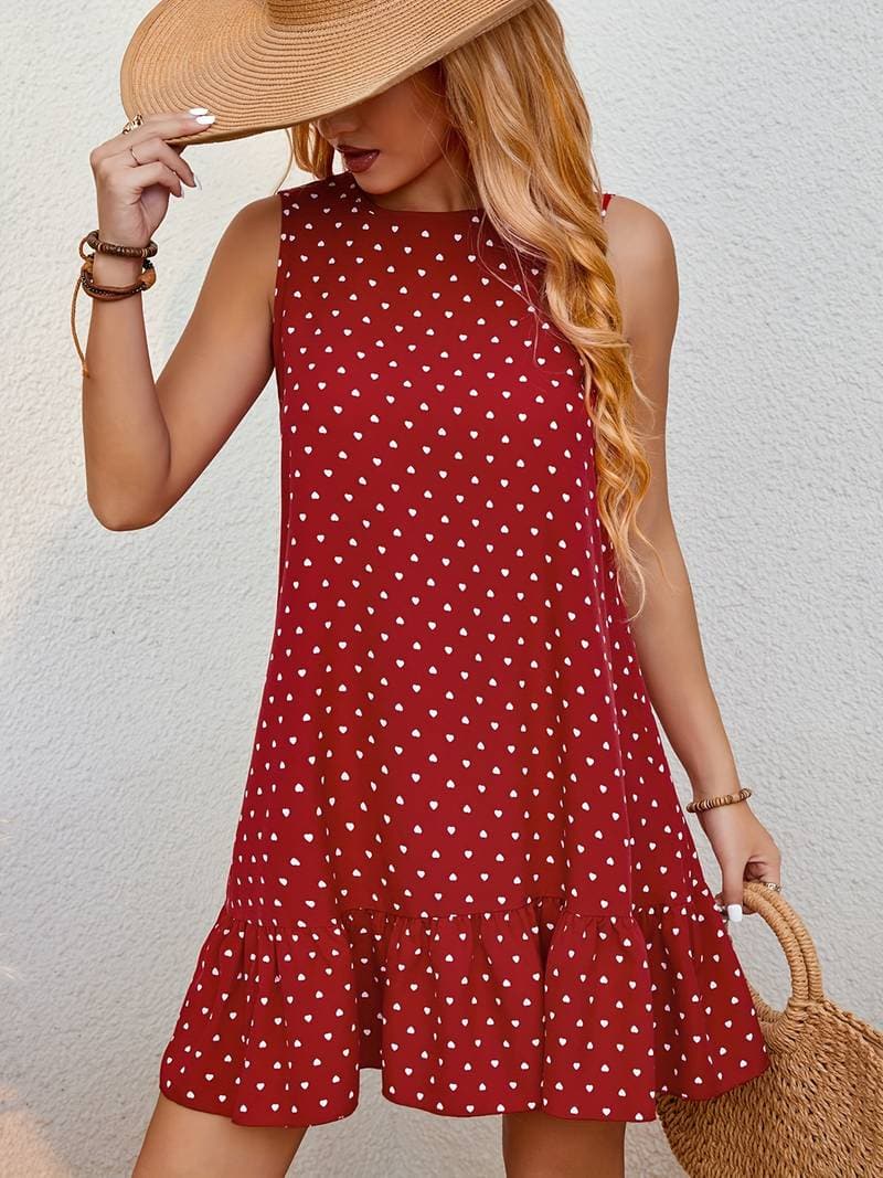 Naomi - Robe courte de qualité supérieure à motif à pois