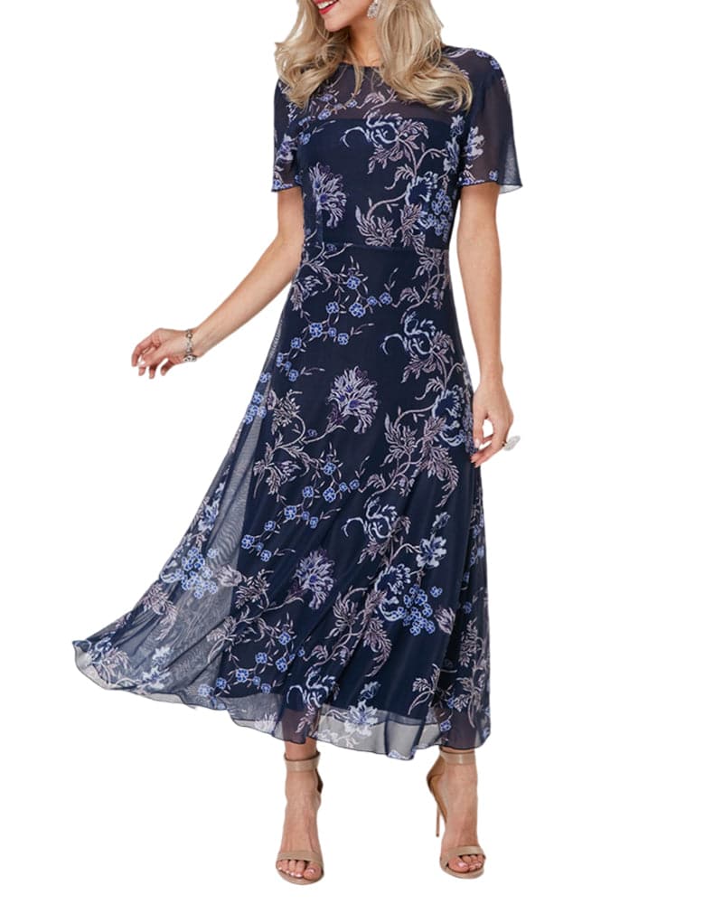 Becca - Robe élégante avec motif vintage
