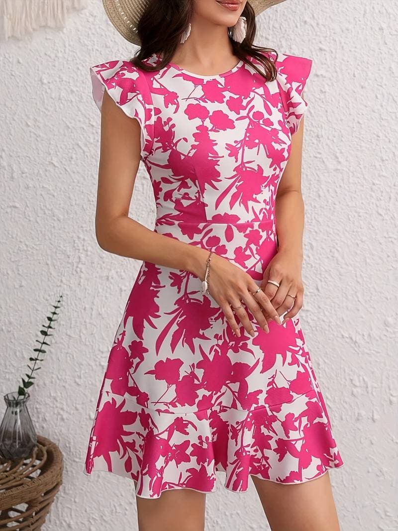 Kara - Robe fleurie coupe moderne