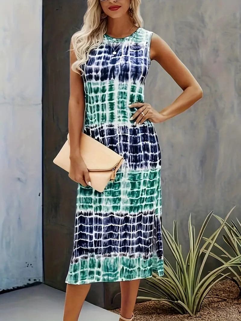 Nami - Robe d'été sans manches aux couleurs enchanteresses