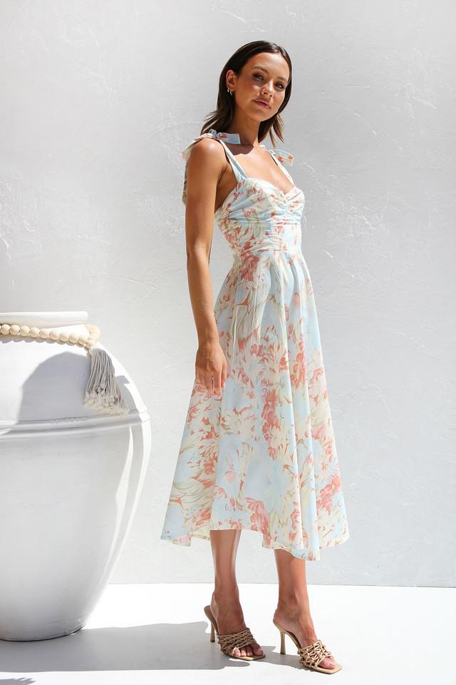Lysandra | Robe midi avec Imprimés Floraux et Tissus de Haute Qualité pour Femmes